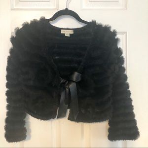 Real rabbit fur cardigan